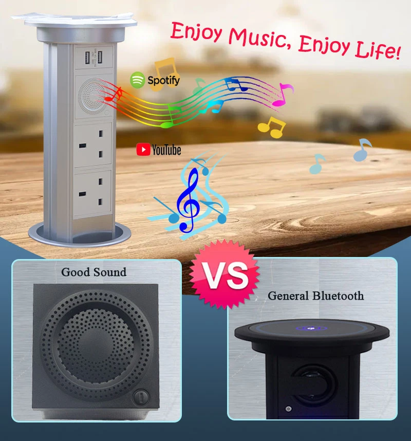 UK Plug Motorized Tower Socket UK Plug Motorized Tower Socket